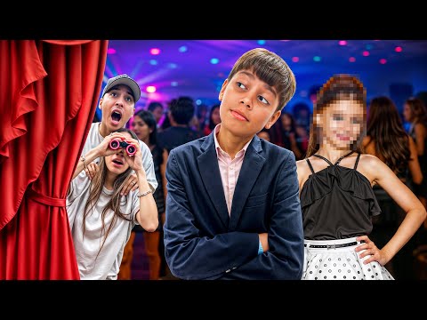 ESPIAMOS A NUESTRO HIJO EN SU PRIMERA FIESTA 🎉😳