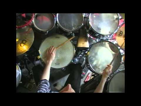 Piwee Drums Ostinato Feet combinations 9/8 12/8 and 15/8 on 4/4.mpg