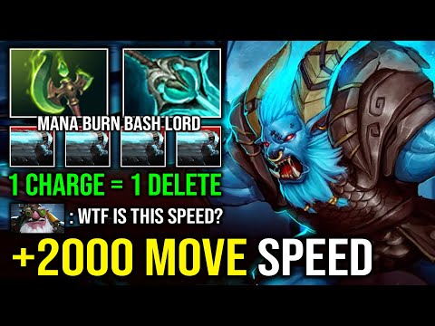 WTF +2000 Charge Speed Disperser Mana Burn Bash Lord Mid Spirit Breaker Vs Sniper Dota 2
