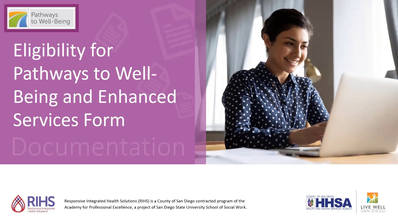 Eligibility for PWB and Enhanced Services Form Documentation Microlearning
