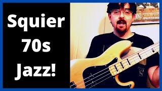 Video thumbnail for Squier Classic Vibe 70s Jazz Bass Review by stephencoxbass