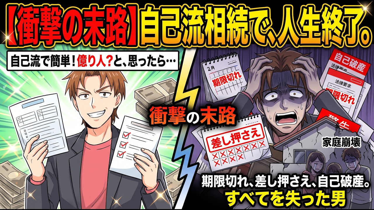 【漫画】自己流で相続手続きをした男の悲惨な末路