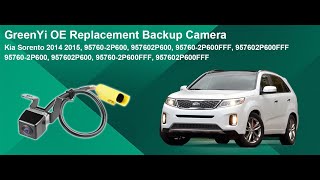 95760-2P600 Rear View Backup Camera Fit for Kia Sorento 2014 2015, GreenYi Parking Assist Cam