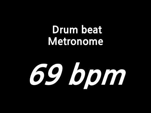 69 bpm metronome drum