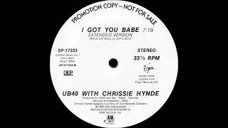 UB40 With Chrissie Hynde - I Got You Babe (Extended Version)