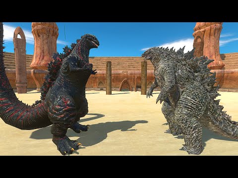 SHIN GODZILLA vs GODZILLA 2021 At Arena - Animal Revolt Battle Simulator