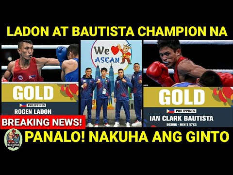BREAKING: Rogen LADON at Ian Clark BAUTISTA PANALO sa SEA Games | PH Boxing Second GOLD