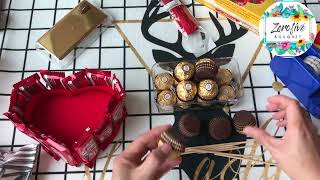Ferrero Rocher and Kitkat Valentine Gift Idea //Diy gift for valentines//Simple Gift Idea