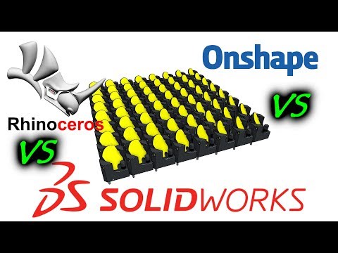 MCAD Shootout! - Rhino vs Solidworks vs OnShape