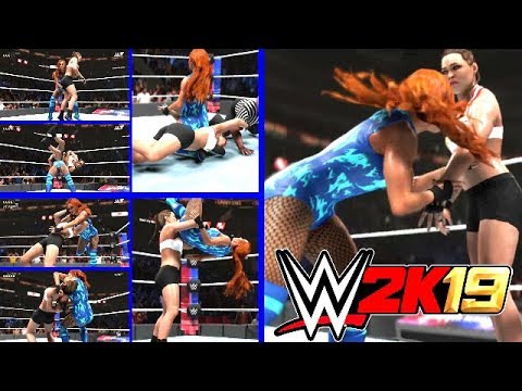 WWE 2K19 - Ronda Rousey vs Becky Lynch Epic Full Match