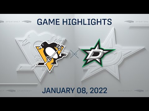 NHL Highlights | Penguins vs. Stars - Jan. 8, 2022