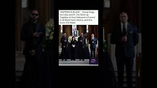 Rappers in Black: Snoop Dogg, Ice Cube &amp; Dre Pay Tribute to Ozzy at Funeral 🔥✊#rapper #ozzyosbourne