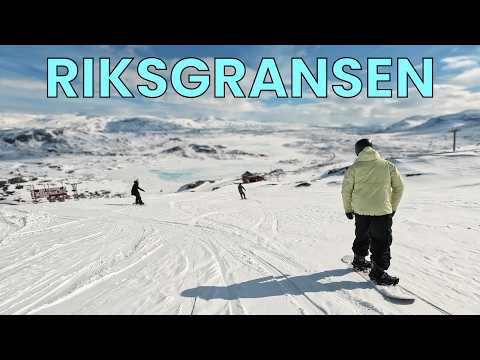 征服北極圈單板滑雪！🏃‍♀️💨 瑞典 Riksgransen 彎道障礙賽極限挑戰！ (Snowboarding in the Arctic Circle - Riksgransen Banked Slalom)