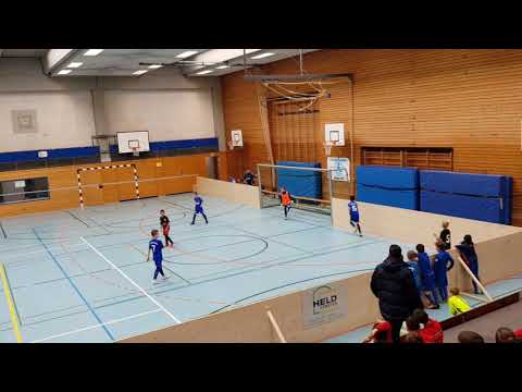 04.03.2018. HALLRNTURNIER Junioren 2009-er  FC Aarau (schwarz) - SV Böblingen (blau) U9,