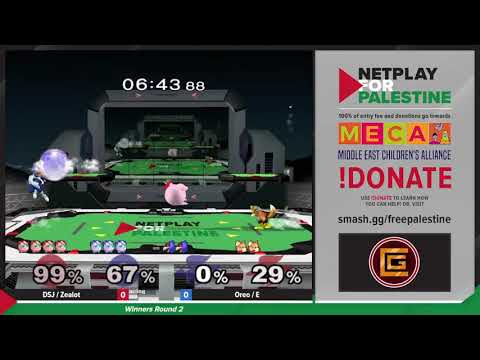 Netplay for Palestine - DSJ + Zealot vs Oreo + E - Doubles