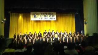 Benton choir singing "I'll be there"