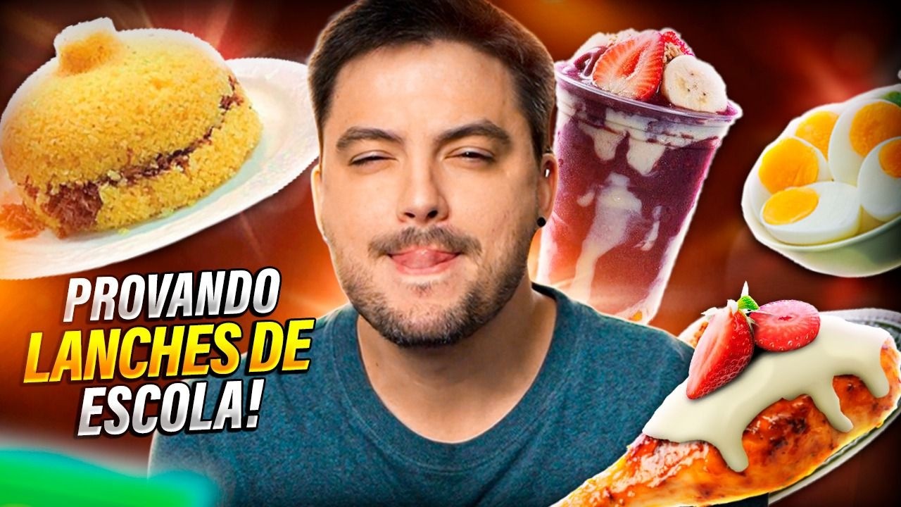 PROVANDO MERENDA DE ESCOLA DA NETOLAB
