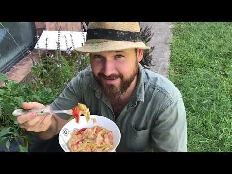 Ema Datshi With Bhutanese Chillies and herbs grown in a vertical garden