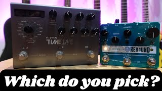 Video thumbnail for The Worship Delay Shootout: Strymon TimeLine vs Cusack Rebound by All About Worship Guitar