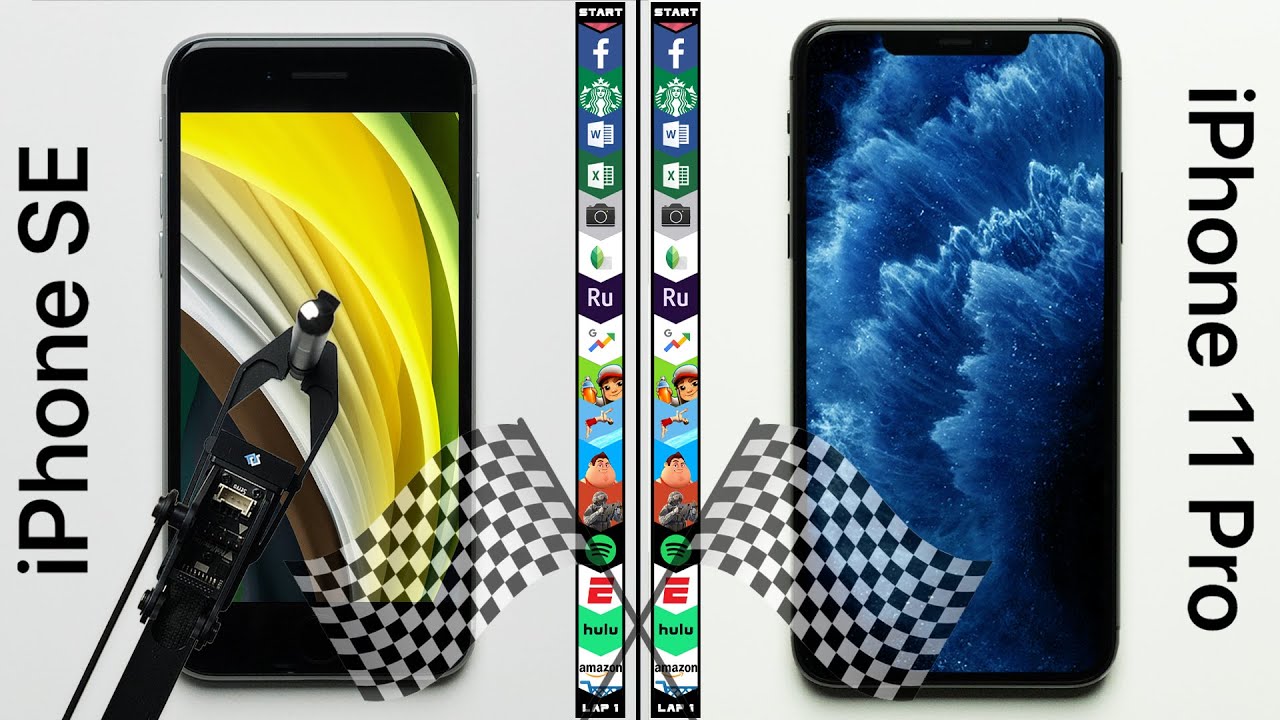 iPhone SE vs. iPhone 11 Pro Max Speed Test