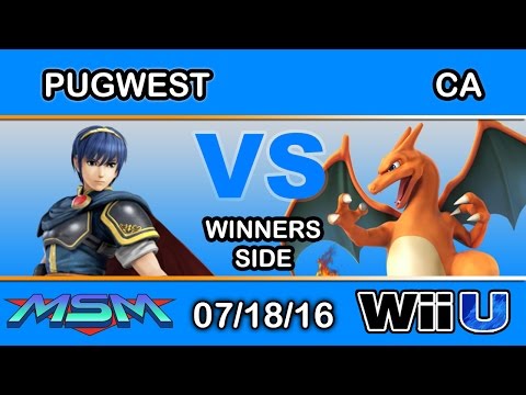 MSM 58 - Pugwest (Marth) Vs. CA (Charizard) Winners Side - Smash Wii U