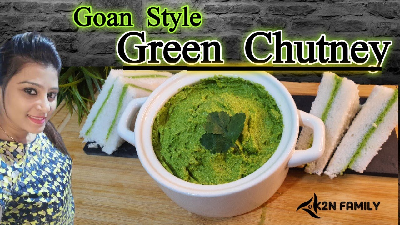 Goan style Green Chutney | Coconut coriander Chutney | Traditional Goan Chutney |