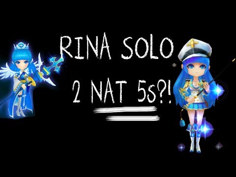 RINA SOLO 2 NAT 5s?! | Summoners War GW Battle