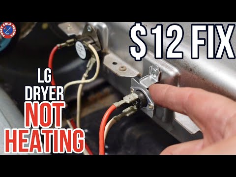 LG Dryer NOT heating | Thermal Fuse Thermostat replacement