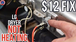 LG Dryer Not Heating | Thermal Fuse Thermostat Replacement