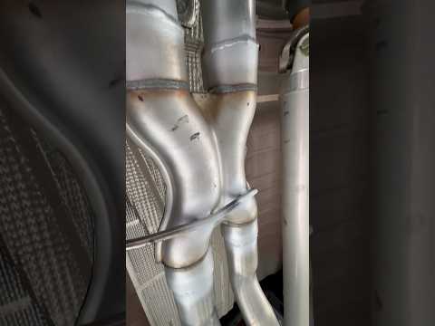 Added an X-Pipe to my Borla Atak Crate Muffler True Dual Setup #silverado #borlaatak #trailboss