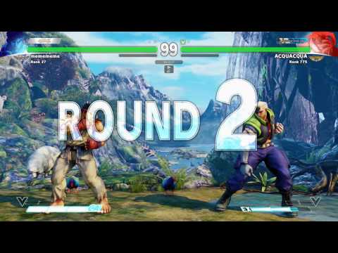 SFV~ Ryu (MCZ Daigo Umehara) vs. Nash (ACQUACQUA) HD 6