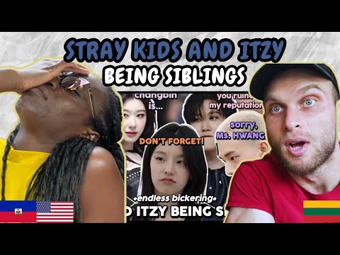 REACTION Stray Kids and ITZY being Siblings