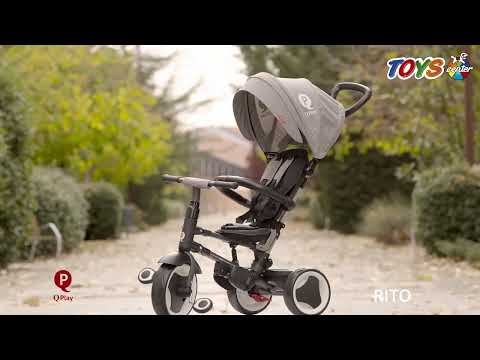 QPlay Rito Rubber Gel Wheels Τρίκυκλο Ποδήλατο Πετρόλ || Toys Center