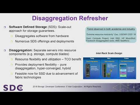SDC 2018 - Rethinking Ceph Architecture for Disaggregation Using NVMe-over-Fabrics
