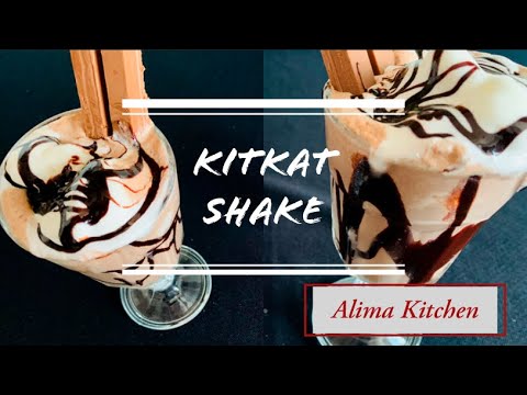KitKat Shake | பார்த்தவுடன் சுவைக்க தோன்றும் கிட்கேட் மில்க்ஷேக் | Chocolate Shake | Alima Kitchen