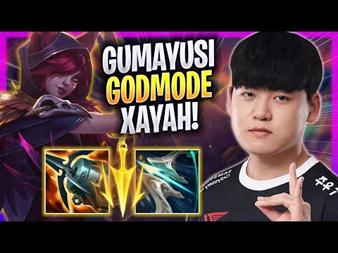 GUMAYUSI LITERALLY GOD MODE WITH XAYAH! - T1 Gumayusi Plays Xayah ADC vs Aphelios! | Season 2023