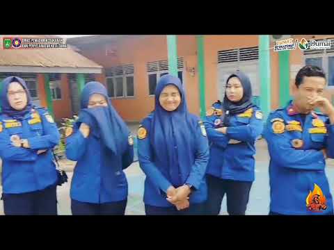 Pelatihan Pemadam Kebakaran Di SMK Perminyakan Dumai