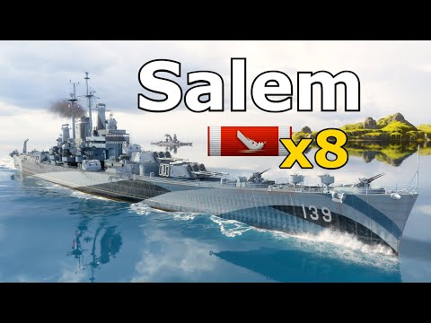 World of WarShips Salem - 8 Kills 279K Damage
