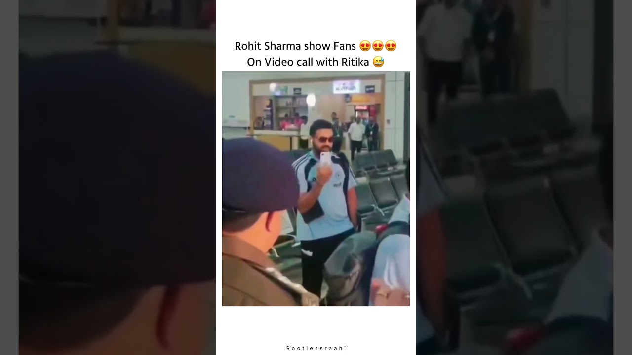 Rohit Sharma flexing fans on video call with ritika #short #viral #cricketbuzz #indvssa #viratkohli