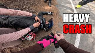 Rider Barely Survived - INSANE Motorcycle Crashes & Moments!