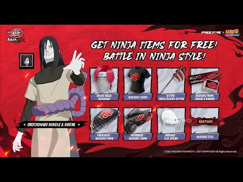Free Rewards Introduction | Free Fire x NARUTO SHIPPUDEN Chapter 2 - YouTube