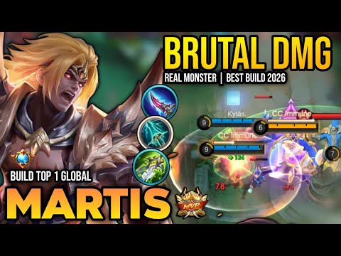 MARTIS BEST BUILD 2026 | BUILD TOP 1 GLOBAL MARTIS GAMEPLAY | MOBILE LEGENDS✓