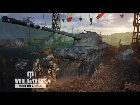 Wot Console AMX 50b, 7.5k Combined Damage 3 Marks.  HEILBRONN map