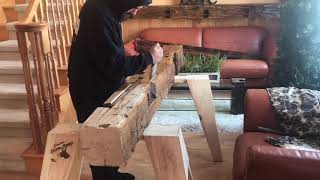 Steps to creating reclaimed barn wood mantels