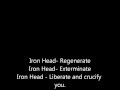 Rob Zombie  Iron Head Lyrics