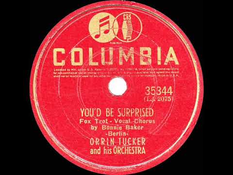 1940 HITS ARCHIVE: You’d Be Surprised - Orrin Tucker (Bonnie Baker, vocal)