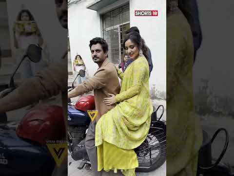 Nawazuddin Siddiqui Takes Neha Sharma On A Bike Ride, WATCH | #Shorts | Viral Video | News18