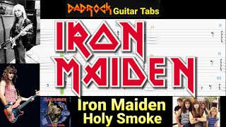 Holy Smoke - Iron Maiden - Guitar + Bass TABS Lesson