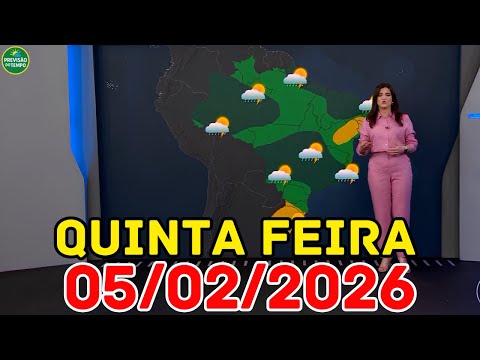 NATIONAL NEWS - WEATHER FORECAST - 05/02/2026 / THURSDAY