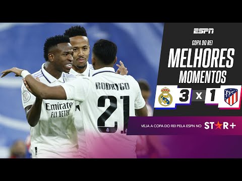 Gols e lances de Real Madrid x Atlético de Madri